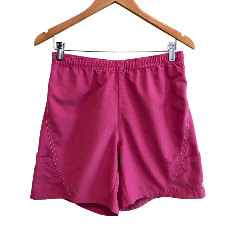 Columbia: Pink Athletic Shorts Lightweight Elastic Waist with Two Side Pockets